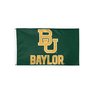 Baylor Bears 3x5 Deluxe Silk Screen Grommet Flag ~ Green and Gold NCAA ~ L2 05
